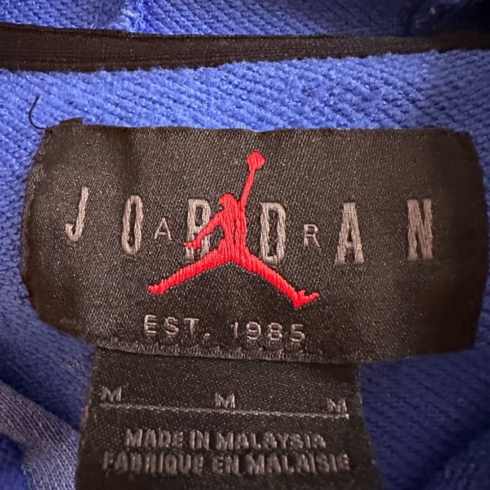 Michael Jordan Blue Jordan Men's Hoodie Sweater. Dri Fit - Picture 6 of 6